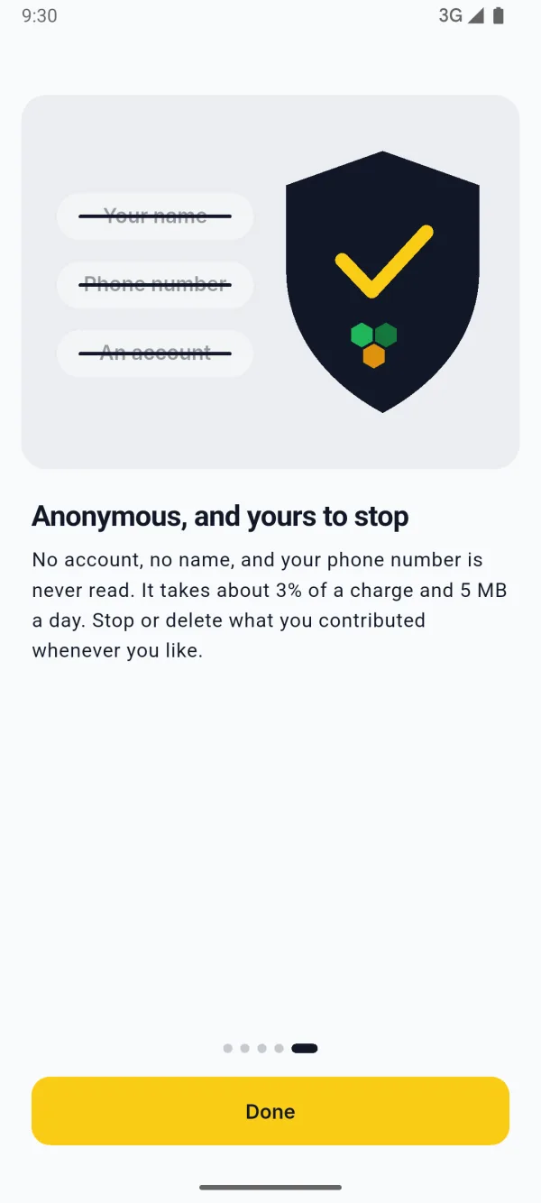 The privacy settings of LastBar