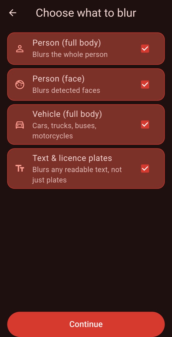 Choosing detection targets
